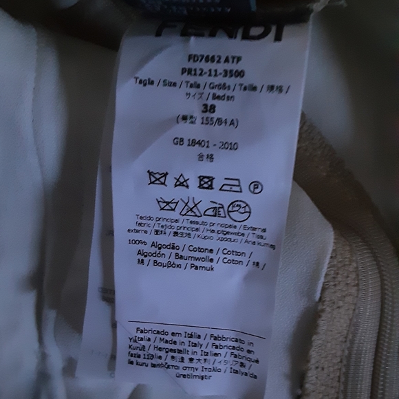 Fendi Tan 60s Mod shift Dress size 38. - Picture 3 of 5